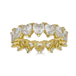 Heart Gold Eternity Ring