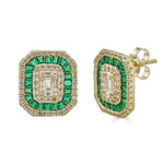 Cairo Emerald Stud Earrings