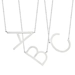 Initial Angled Necklace